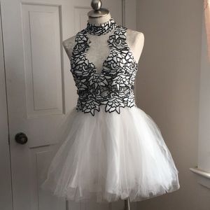 Black and White Ballerina Dress
